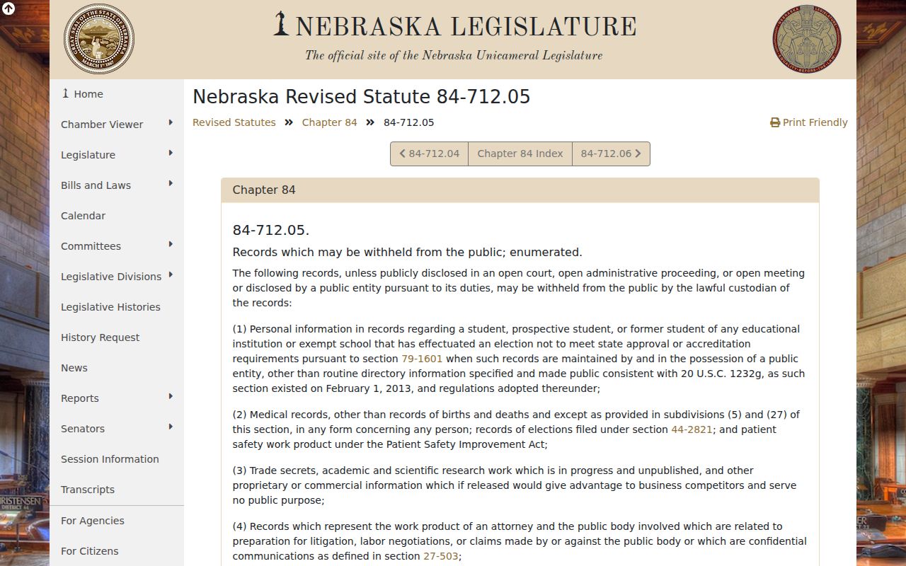 Bushnell criminal records and permitted Nebraska withholding