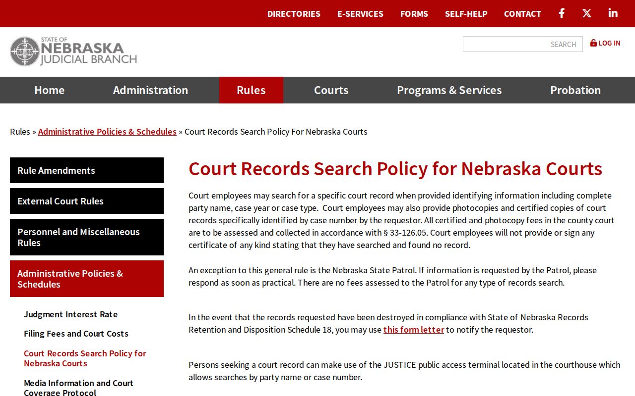 Kimball County criminal case access through free court terminals